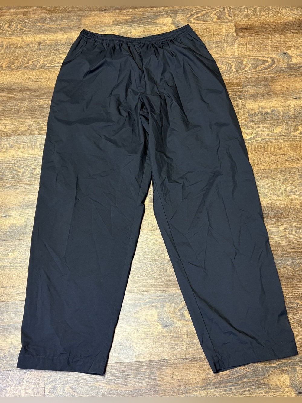 Nike Golf Clima Fit Windbreaker Rain Pants Mens XXL Black Baggy Zip Waterproof